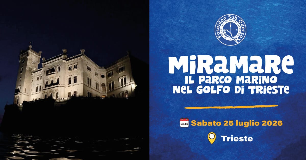 immersione Miramare con Poseidon Sub Oderzo, 25 luglio 2026